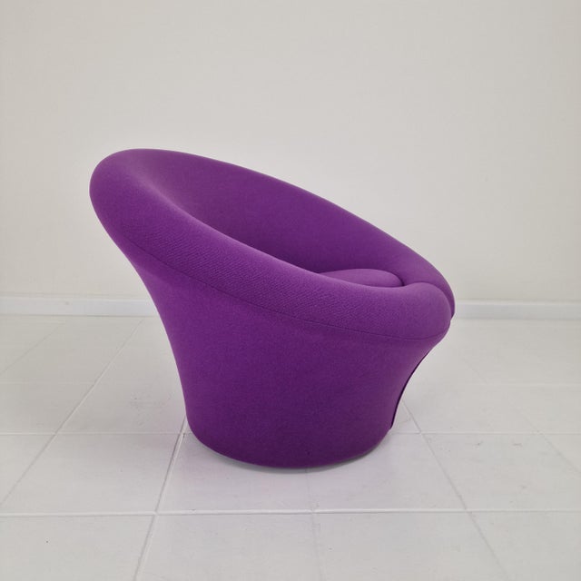 Wood Mushroom Armchair by Pierre Paulin for Artifort, 1980s For Sale - Image 7 of 12