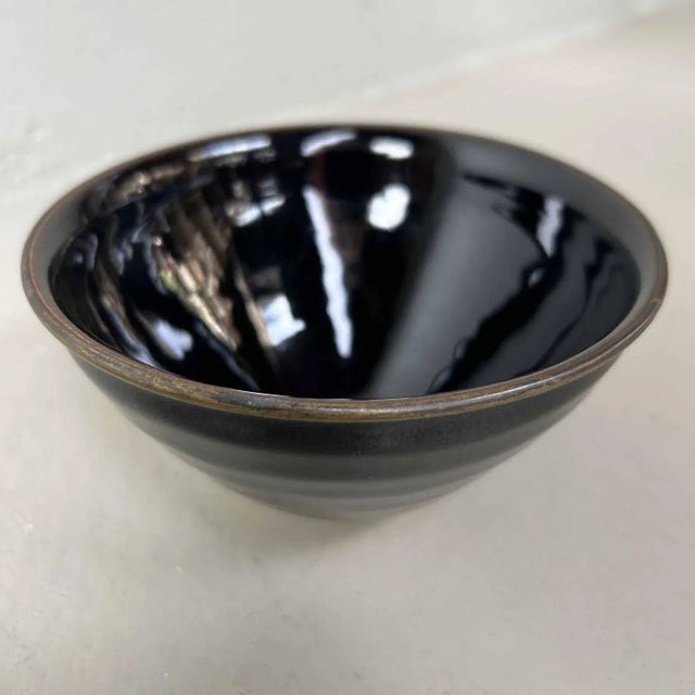 Japanese Chawan Matcha Tea Bowl by Teiichi Oketani for Kyoware, 1970s For Sale - Image 4 of 9