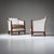 Brown Pair of Art Deco Armchairs, France, circa 1920 For Sale - Image 8 of 11