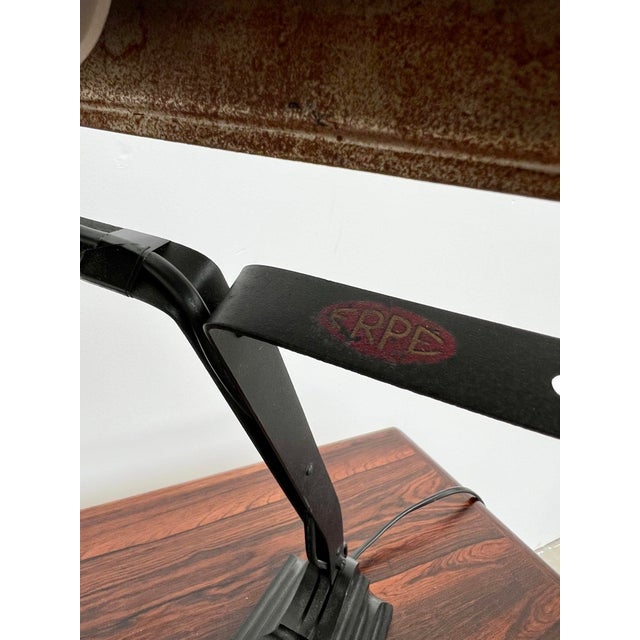 1930s Vintage Articulated Desk Lamp with Black Frame from Erpe, 1930s For Sale - Image 5 of 13