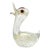 Vintage Murano Barovier Toso Clear and Gold Flecks Italian Art Glass Baby Bird Figurine Sculpture For Sale