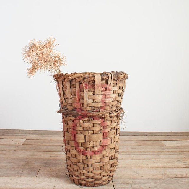 Grape Harvest Log Basket, 1950s For Sale - Image 9 of 9
