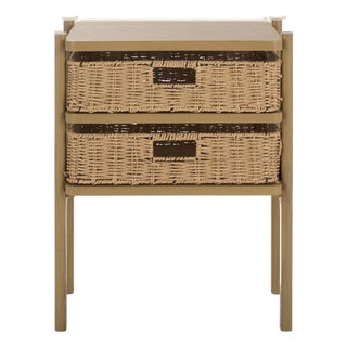 Rozalyn 2 Drawer Accent Table in Desert Brown For Sale