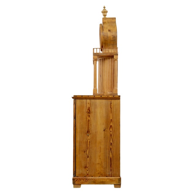 Swedish Pine Kitchen Clock Cupboard, 1880s For Sale - Image 9 of 11