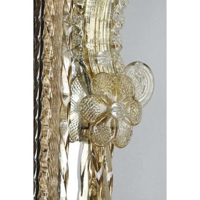 Early 20th Century Octagonal Mirror with Murano Glass Beads, 1910s For Sale - Image 15 of 18