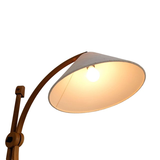 Wood Mid-Century Wall Lamp in Teak from Domus, 1970s For Sale - Image 7 of 9
