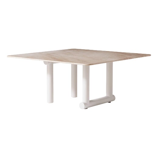 Trampoline Beige Marble Dining Table by Patricia Urquiola for Cassina For Sale