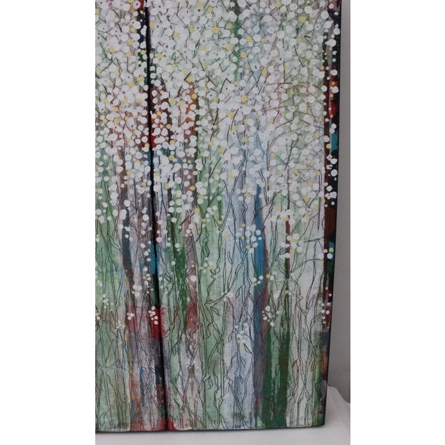 1991 Nobu Fukui Oil Painting "Babies' Breath" For Sale - Image 9 of 13