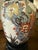 Ceramic Vintage Asian Peacock Crackle Glaze Table Lamp For Sale - Image 7 of 12