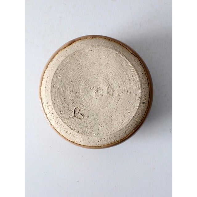 Vintage Handmade Studio Pottery Bowl For Sale - Image 9 of 9