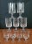 Glass Antique Rosenthal Crystal Wine/Juice Glasses- Set of 9 For Sale - Image 7 of 7