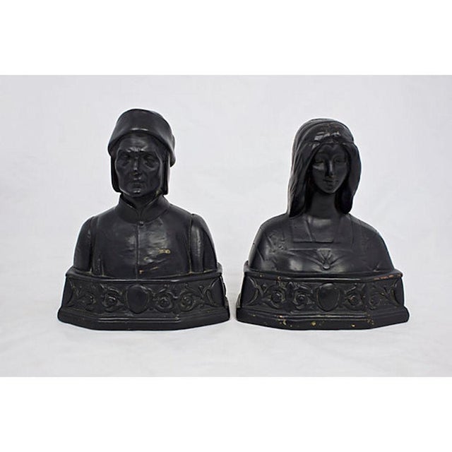 Metal 1920s Armor Bronze Bust Bookends - a Pair For Sale - Image 7 of 7