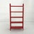 Red Tubular Standing Shelf, 1980s, in Good conditions. Designed 1970 to 1979