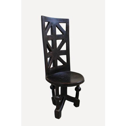 Vintage Makonde Chair, Tanzania For Sale - Image 4 of 5