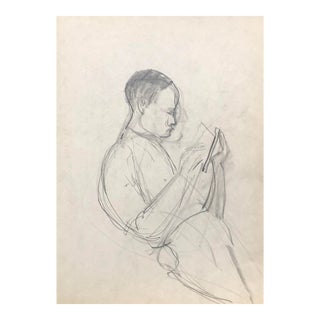 1950s Paul McCarron Male Figure Drawing For Sale