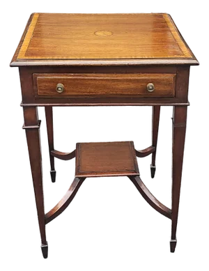 Mid 20th Century George III Style Mahogany Inlaid Side Table