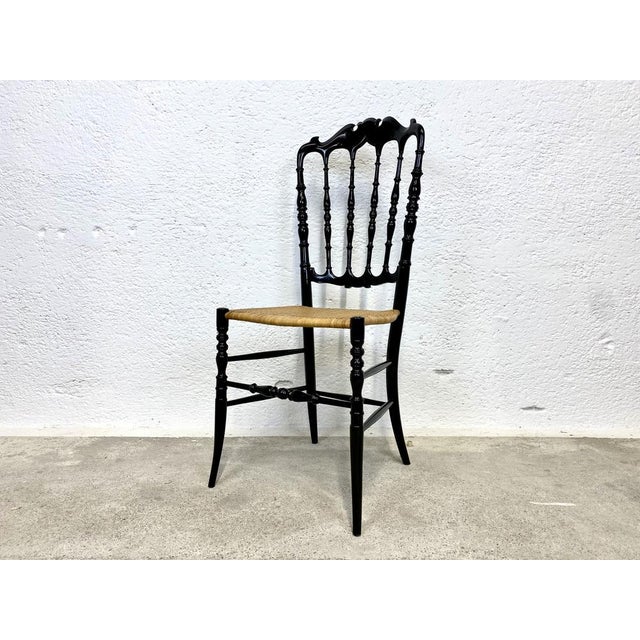 Vintage Lightweight Chair Chiavari attributed to Gasparini, 1970s For Sale - Image 14 of 14