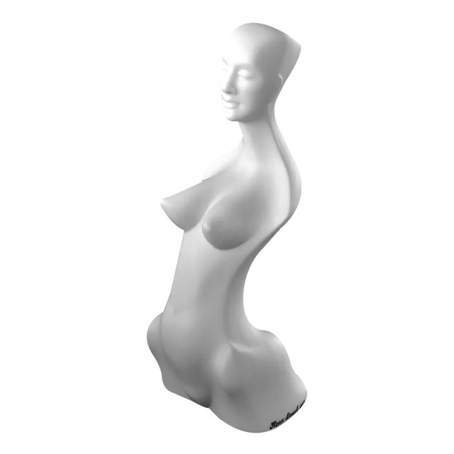 Porcelain Woman Figure with Silver Details by Ilona Romule, 21st Century For Sale