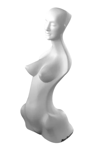 Porcelain Woman Figure with Silver Details by Ilona Romule, 21st Century