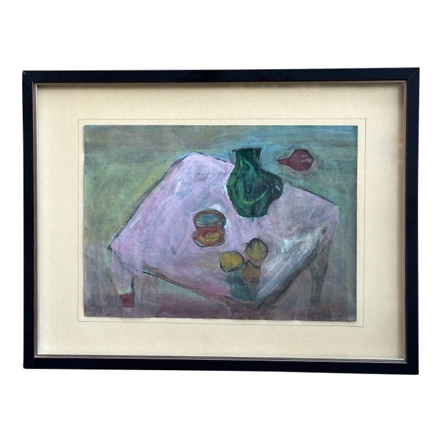 Art Still Life Painting by Ramzi Ghotbaldin; French Painter 2005 For Sale