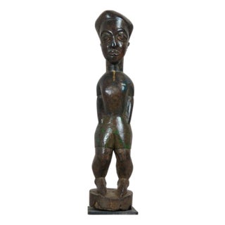 Carved Wooden Baule Sculpture For Sale