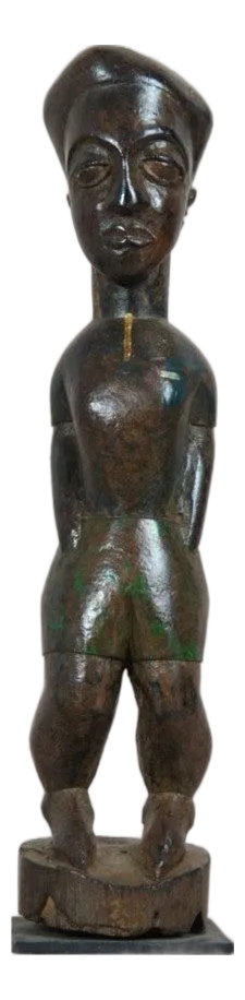 Carved Wooden Baule Sculpture