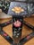 Black Pair of Vintage Chinese Black Lacquer Hand-Painted Stools or Side Tables For Sale - Image 8 of 12