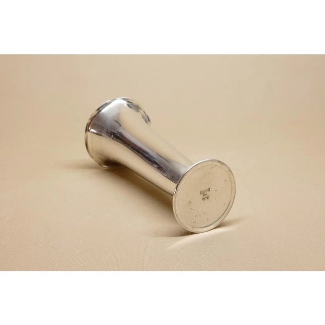 Contemporary Vintage Art Deco Silver-Plated Vase by Richard Riemerschmid for WMF For Sale - Image 3 of 9