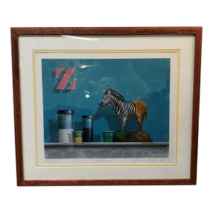 James Carter - "Zebra" Limited Edition Print #232 of 275 (1986)