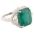 Natural Zambian Emerald 9.24 Carats and Diamonds Half Moon 1.01 Carats in 14k, Size 6 For Sale - Image 15 of 18