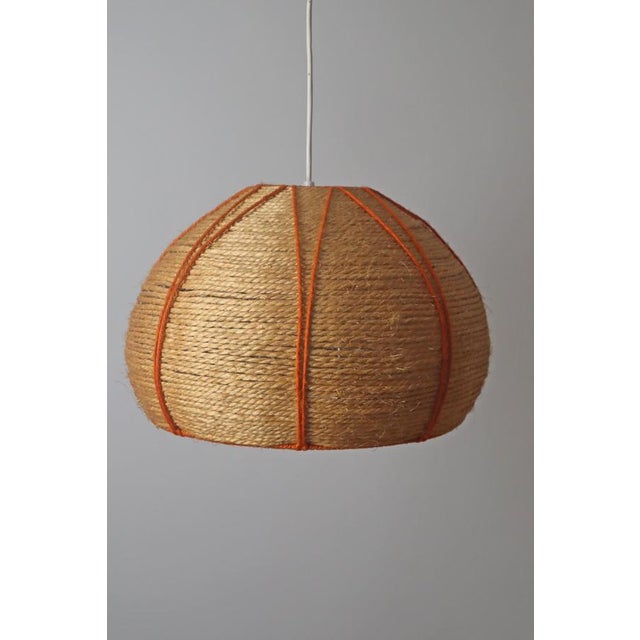 Hand-Crafted Sisal Lamp, 1970s For Sale - Image 6 of 12