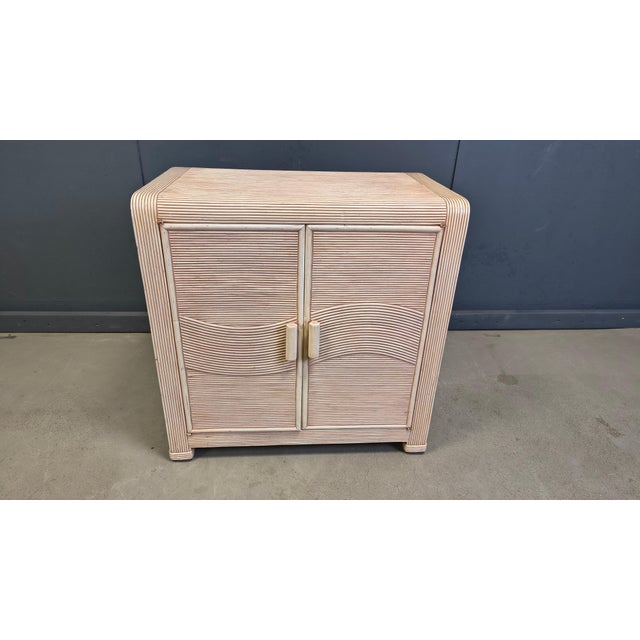 Vintage Pencil Reed Cabinet, 1970s For Sale - Image 11 of 15