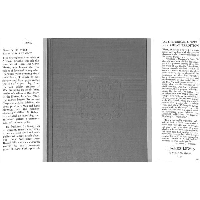 Traditional "Great Fortune" 1933 Gabriel, Gilbert W. For Sale - Image 3 of 5