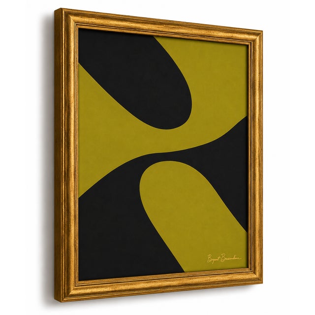Mid-Century Modern Title: Negative Space Modern Painting Framed by Bryan Boomershine For Sale - Image 3 of 8