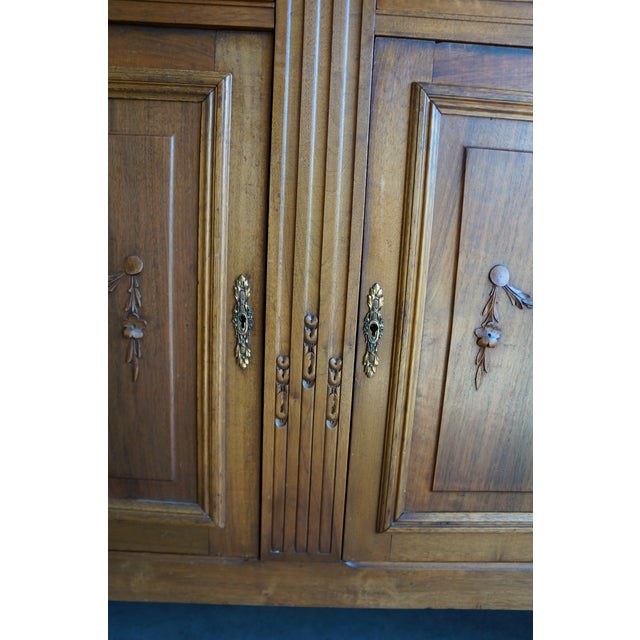 French Antique Marble Top Buffet For Sale - Image 4 of 10