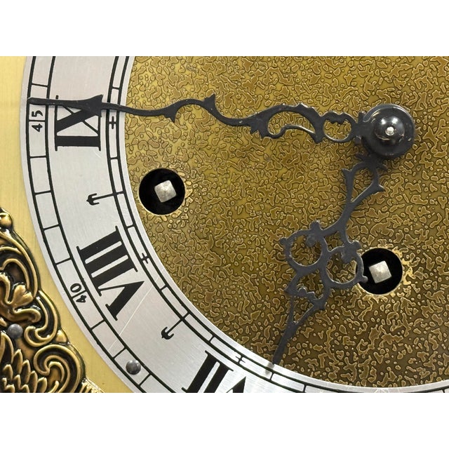 Black Seth Thomas Legacy Westminster Chime Mantel Clock For Sale - Image 8 of 12