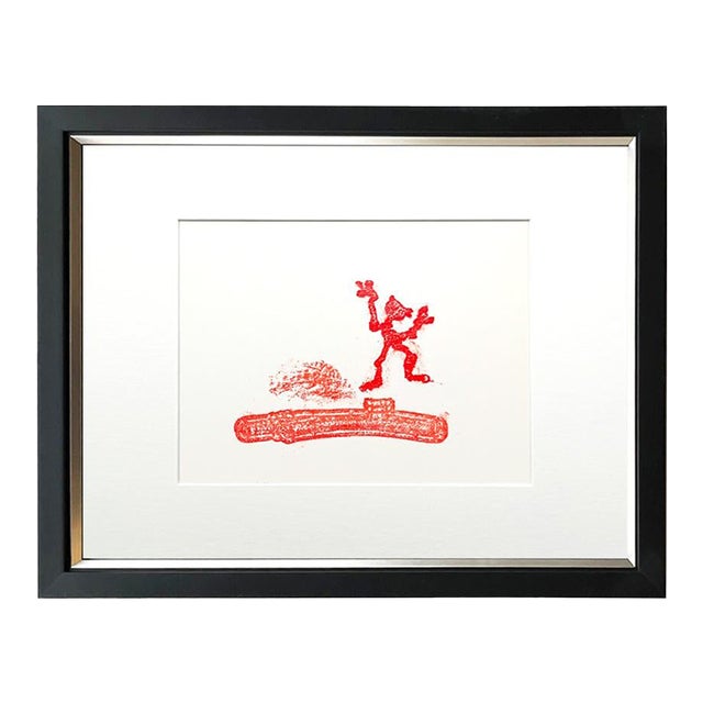 Max Ernst Original Lithograph Untitled 3 1970 Framed For Sale