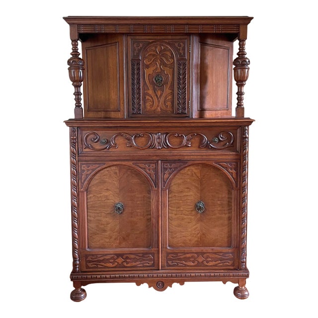 1920s Jacobean Oak China Chairish