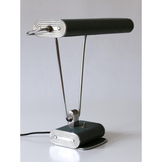 Art Deco Table Lamp or Desk Light No 71 by André Mounique for Jumo, 1930s For Sale - Image 9 of 18