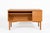 Mid Century Danish Modern Oak Wood Writing Desk 1960s For Sale - Image 4 of 17