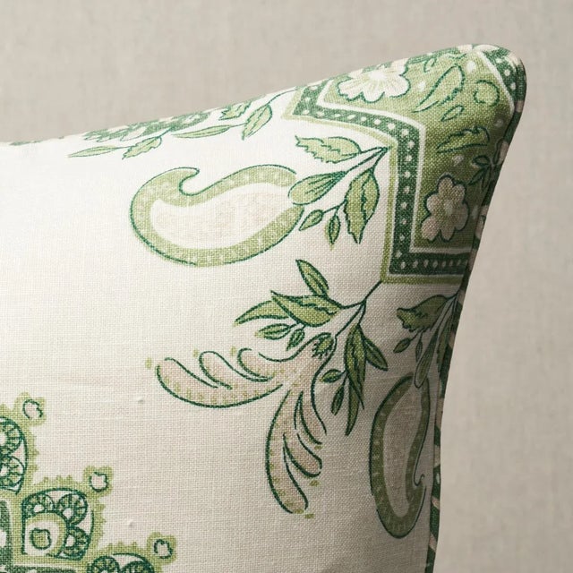 This pillow features Montecito Medallion by Mark D. Sikes for Schumacher with a self welt finish. This stunning large-...