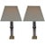 Steel and Brass Cityscape Lamps by Laurel Lamp Company - a Pair For Sale - Image 11 of 11