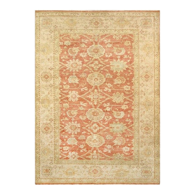 Pasargad Home Sultanabad Rust Wool Area Rug- 9' 2'' X 12' 0'' For Sale