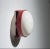 Plastic Red and White Noviglio Wall Lamp by Joe Colombo for Kartell, 1968 For Sale - Image 7 of 7
