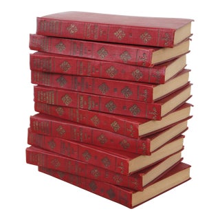 Antique 10 Vol Pocket Library of Worlds Essential Knowledge Hb 1929 Set For Sale