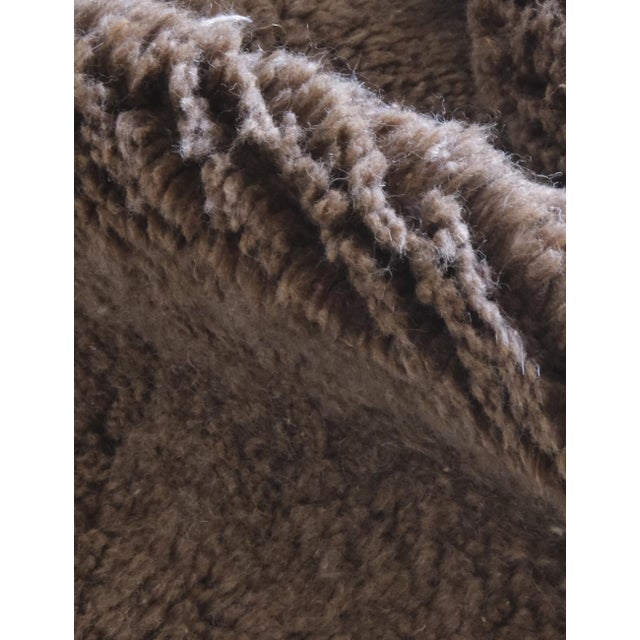Taupe Moroccan Taupe Beni MRirt Wool Rug - 8.2 X 5.4 Ft For Sale - Image 8 of 10