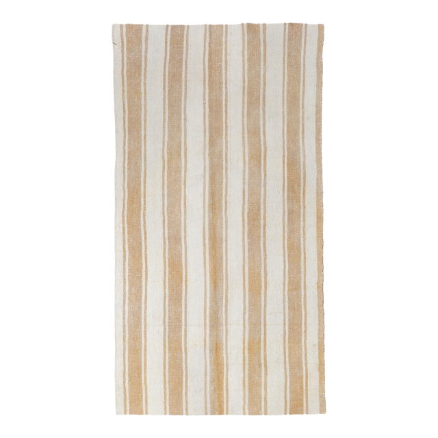 Modern Vintage Striped Small Kilim - 2`9″ X 5`1″ For Sale