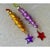 Vintage Swirl Glass Icicle Ornaments – Yellow & Purple, Rhinestone Stars, Set of 2 - 6" For Sale In Miami - Image 6 of 7