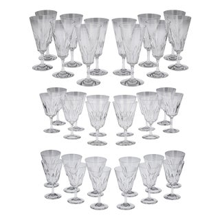 Drinking Glasses by Baccarat, France, 1960, Set of 36 For Sale