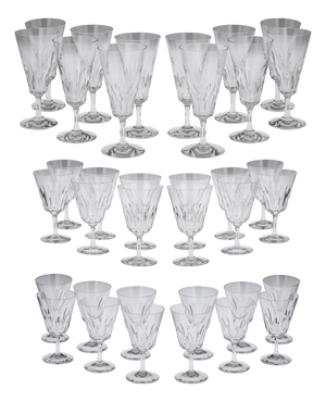Drinking Glasses by Baccarat, France, 1960, Set of 36